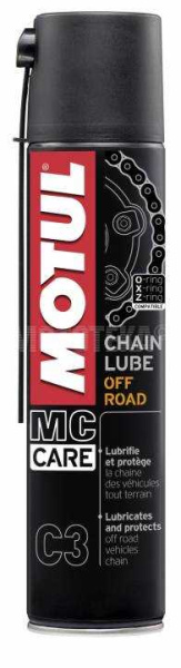 Смазка цепи MOTUL (Мотюль) C3 Chain Lube Off Road 0.4л Смазка цепи MOTUL (Мотюль) C3 Chain Lube Off Road 0.4л