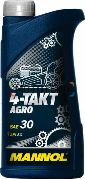 Масло моторное минеральное 7203 Mannol (Маннол) 4 - TAKT AGRO SAE 30 1 л. для садовой техники