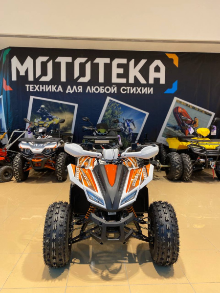 Квадроцикл детский YACOTA (Якота) SPORTY XX белый/оранжевый (машинокомплект) | Мототека