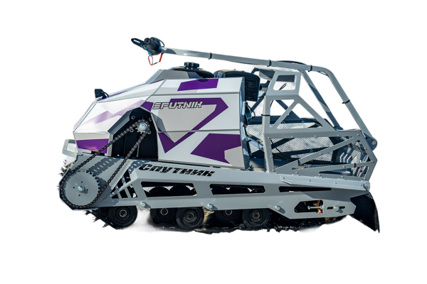 Мотобуксировщик Спутник PRO стандарт 15 л.с.. катковая | Мототека